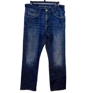 Mavi Jeans Matt Mens 32x32 Straight Leg Dark Vintage Wash
